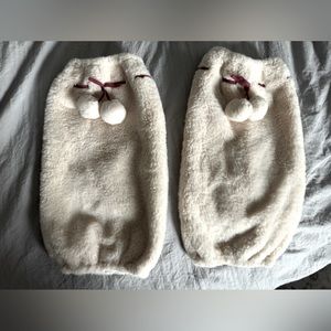 Matilda Jane fluffy leg warmers. Super cute!